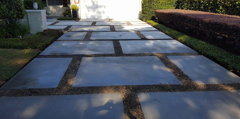 concrete pad driveway