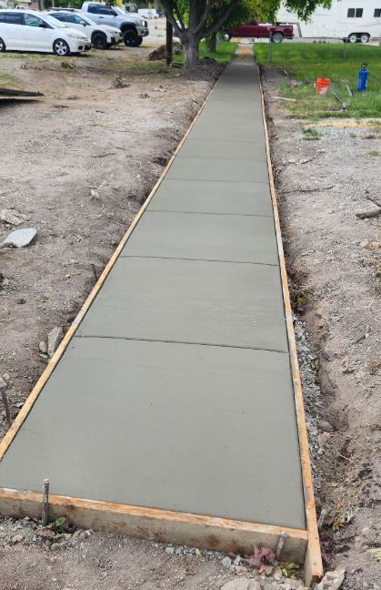 concrete sidewalk